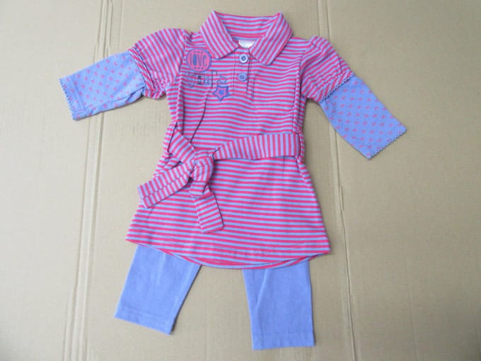 Dirkje  ,  Kleedje+ legging Bovenkledij Baby Jurk Maat 74