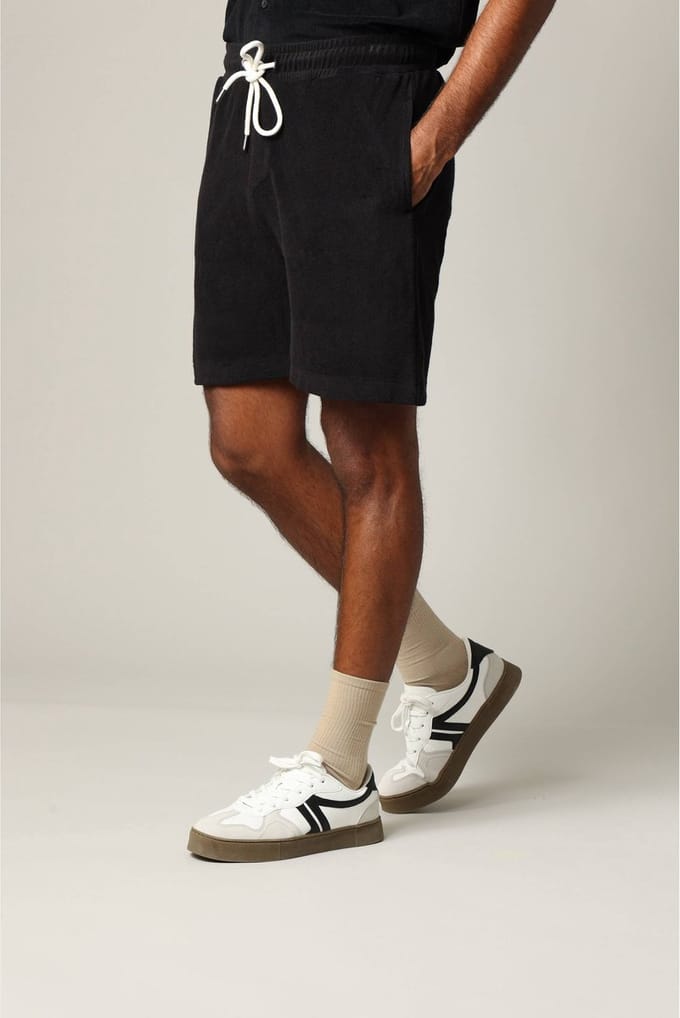 DEELUXE Short van badstof met elastische taille en trekkoord M