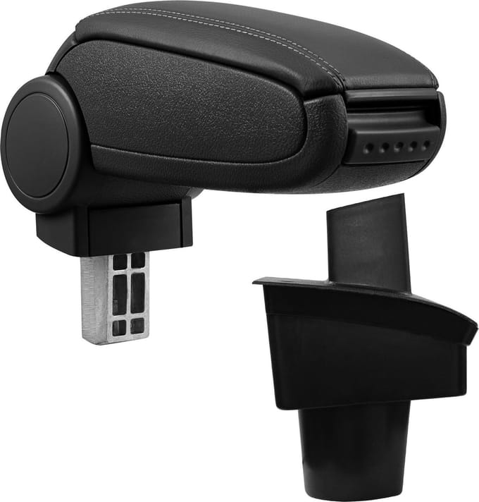 [pro.tec]® Armsteun-VW Passat B6 3C2005-kunstleer-zwart