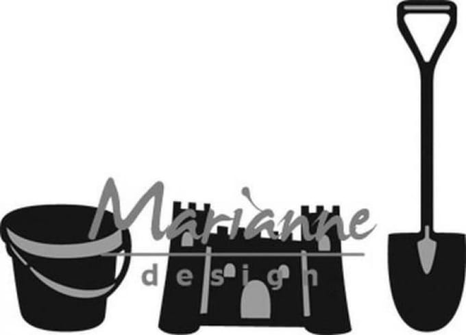 Marianne Design Craftable Mal Tinys sand castle set CR1278