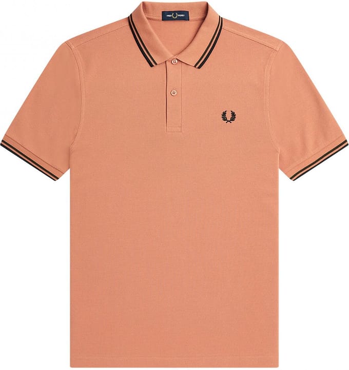Fred Perry M3600 polo twin tipped shirt - pique - Light Rust - Maat: S