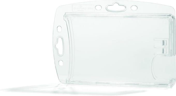 Transparante Kaarthouder voor 2 Kaarten - 54 x 85 mm - Pack van 10 - Bescherming tegen Slijtage