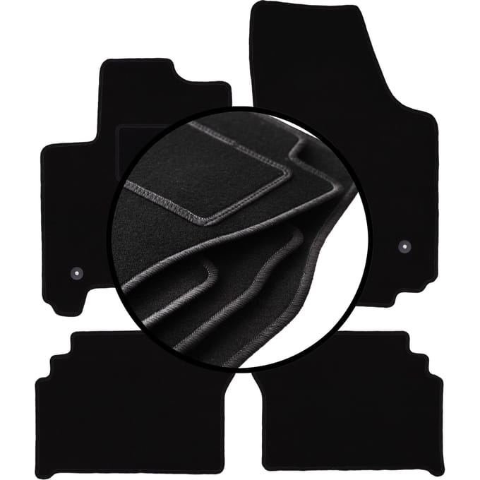 Complete set veloursmatten voor: Opel Meriva A minivan (2002-2010)