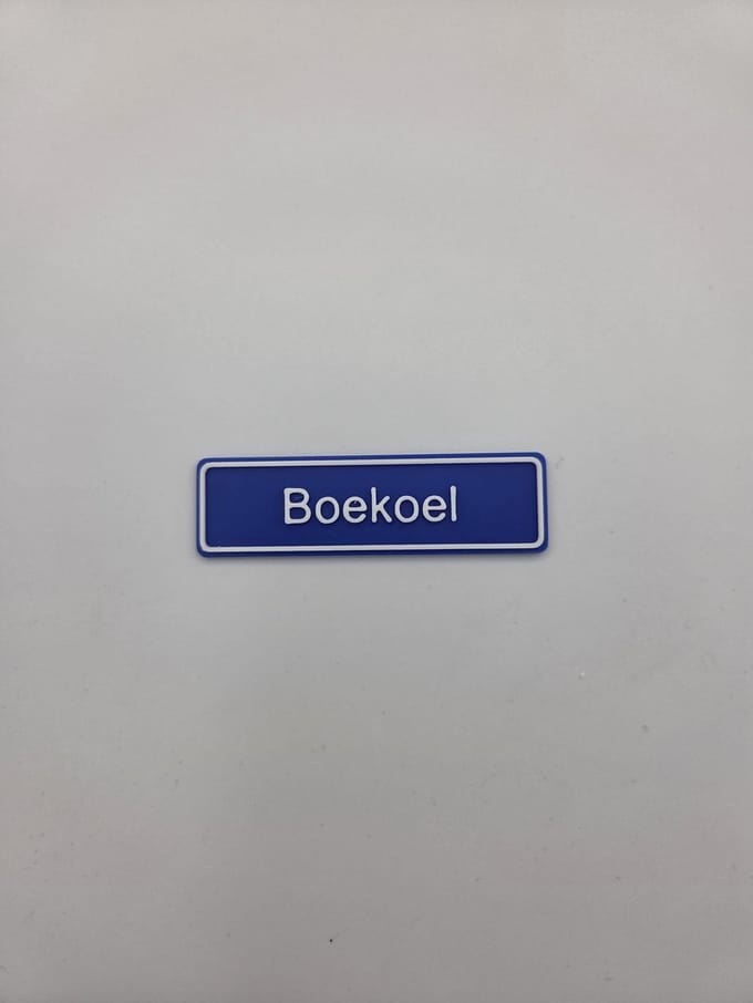 3D plaatsnaam speldje Boekoel