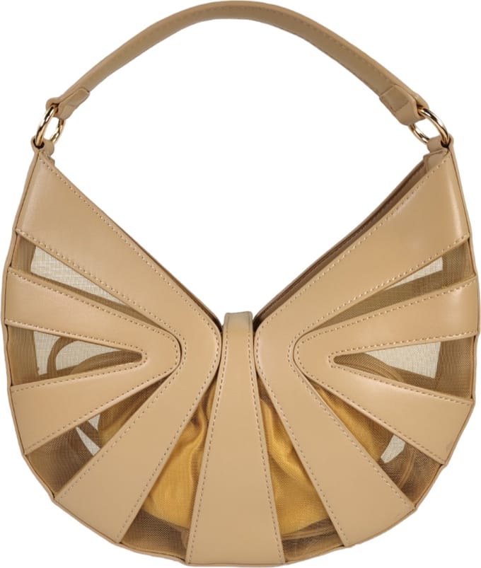 Qischa® - Handtas - dames - beige
