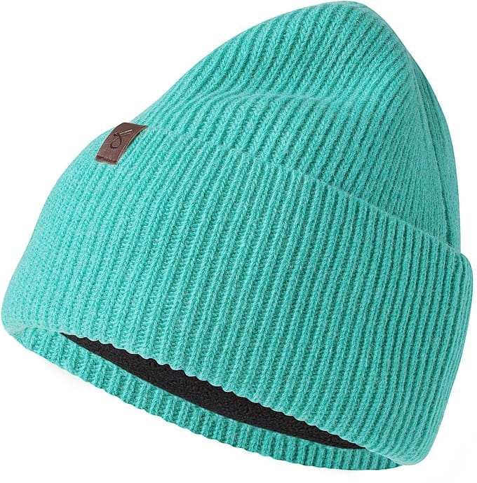 Hiems | Mintgroene Beanie van Gerecyclede Wol met Manchet
