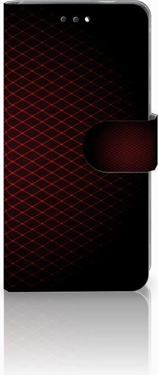 Nokia 3.1 (2018) Telefoon Hoesje Geruit Rood