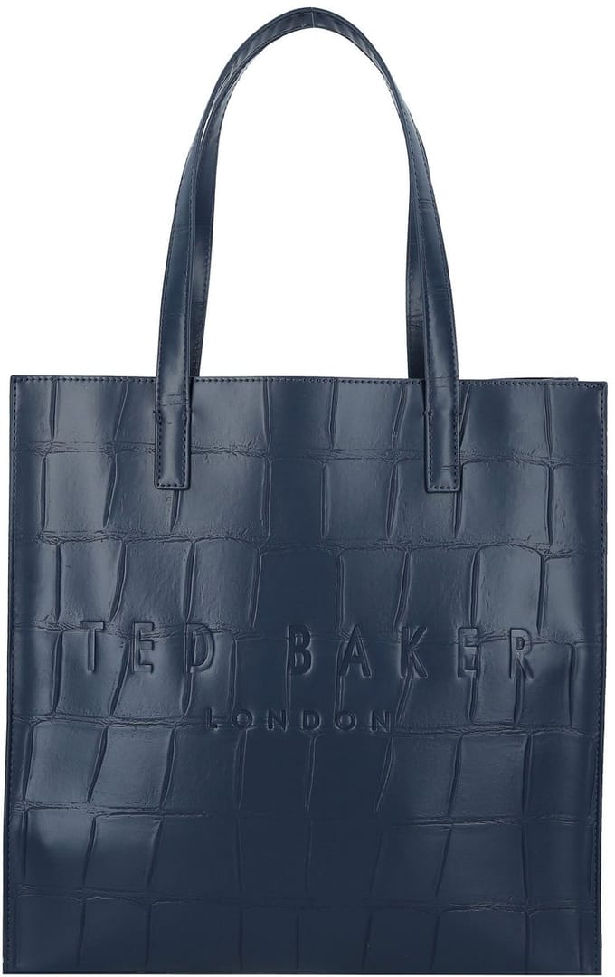 Ted Baker schoudertas Croccon Croc Effect Icon Bag Navy donkerblauw