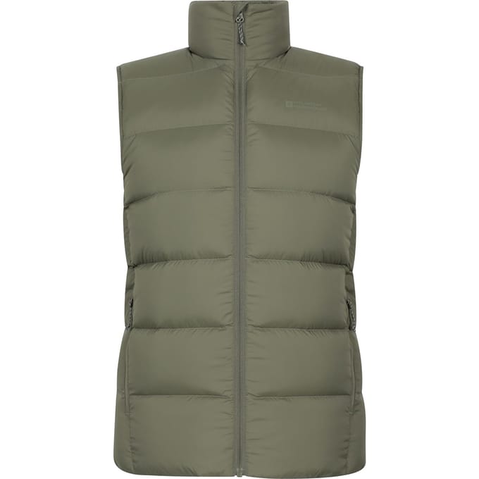 Mountain Warehouse Heren Stratus Dons Inpakbare Gilet (Khaki Groen)