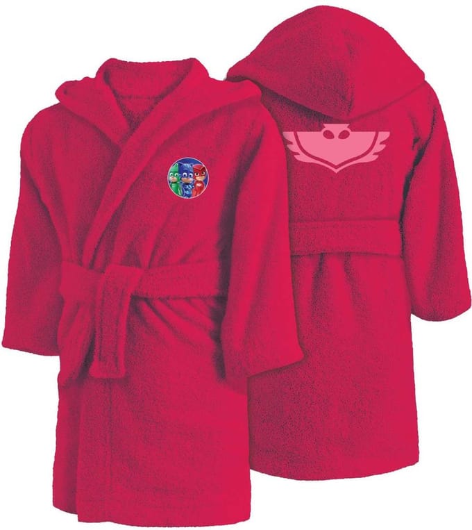 PJ Masks Owlette - Badjas met capuchon - 2 / 4 jaar - Roze