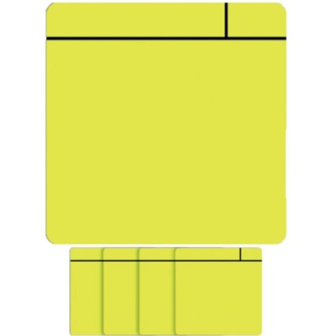 Magneet scrum 75x75mm geel 5 stuks - Terry Lewis