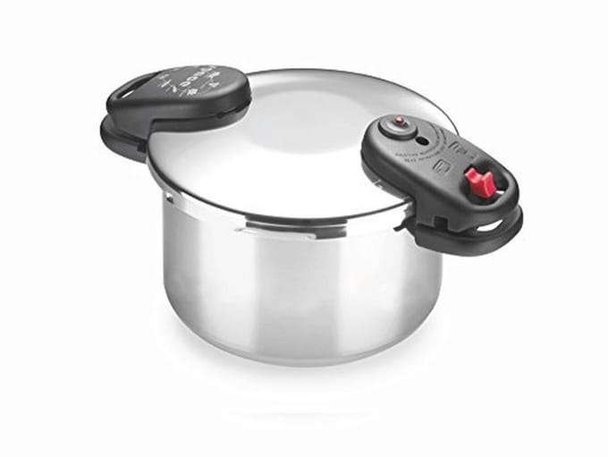 Snelkookpan 4 Liter RVS met Drievoudige Veiligheid