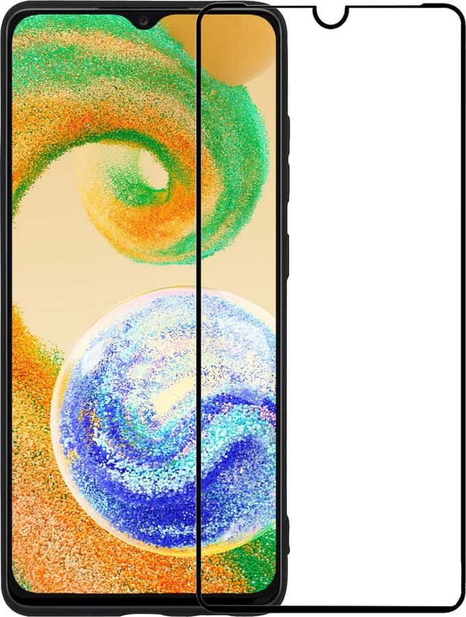 Screenprotector Geschikt voor Samsung Galaxy A04s - Full Cover - Beschermglas - Gehard Glas - Tempered Glass - Screen Protector