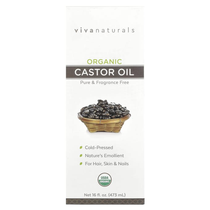 Biologische Castorolie, 473 ml(16 fl oz) black
