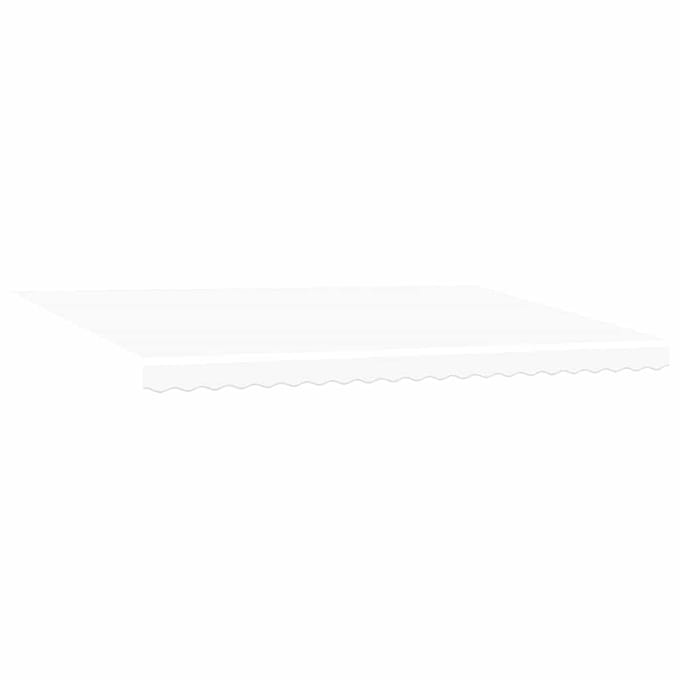 vidaXL - Vervangingsdoek - zonnescherm - voor - 5 - x - 3,5 - m - Wit - Polyester
