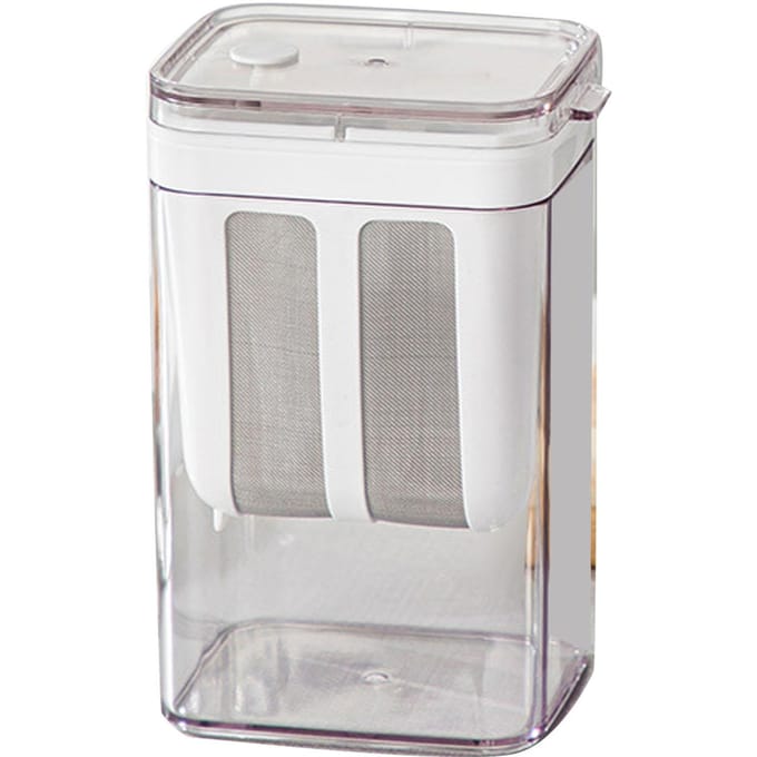 Passoire à yaourt avec sac à mailles extra fines, couvercle transparent, filtre à fromage multifonctionnel white