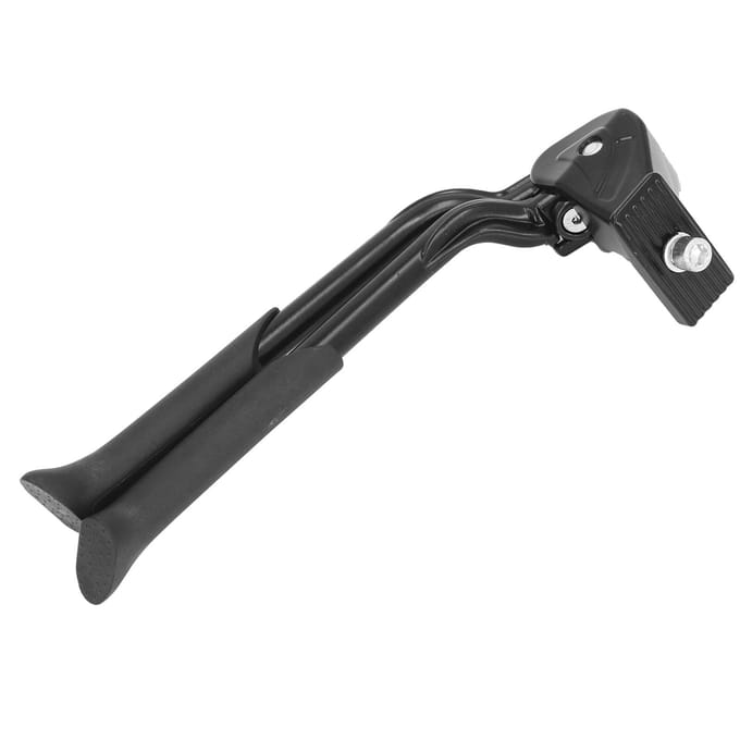 Béquille centrale à double jambe pour vélo avec 7 trous, hauteur réglable, alliage d'aluminium, double jambe gray