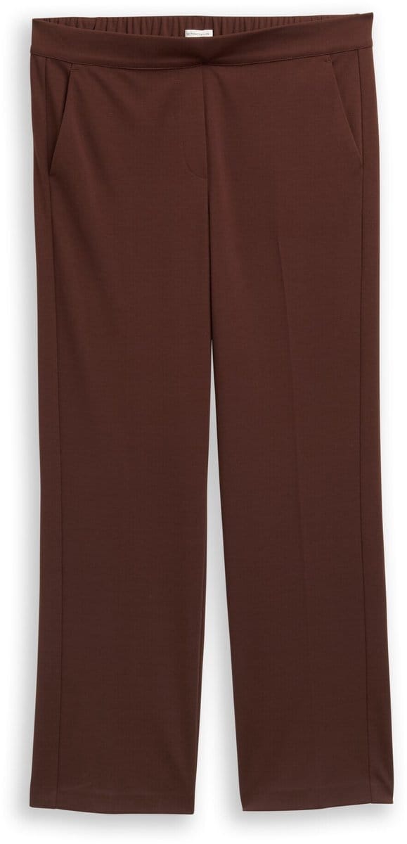 Tom Tailor - Plus Size - Rechte broek - Maat 46 - dark pecan brown