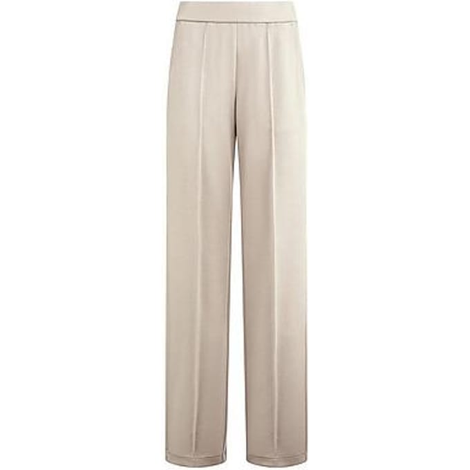 Wide Fit’ jersey broek Van Peter Hahn beige