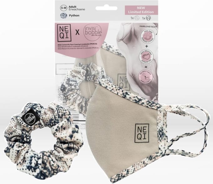 Invisibobble + NEQI Sprunchie & Face Covering Python S-M