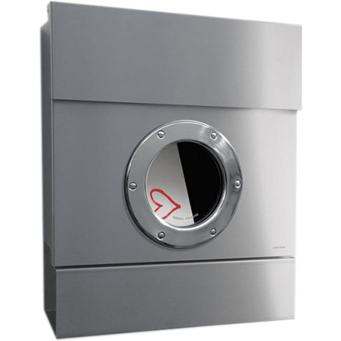 Radius - Letterman brievenbus 2 - Roestvrij staal - zilver