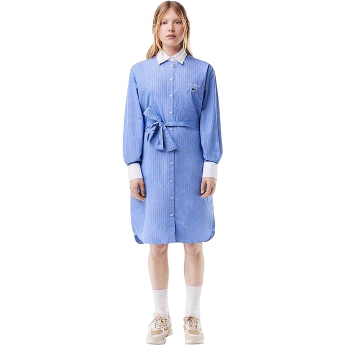 Lacoste Rene-shirtjurk voor dames (Perzisch Blauw)