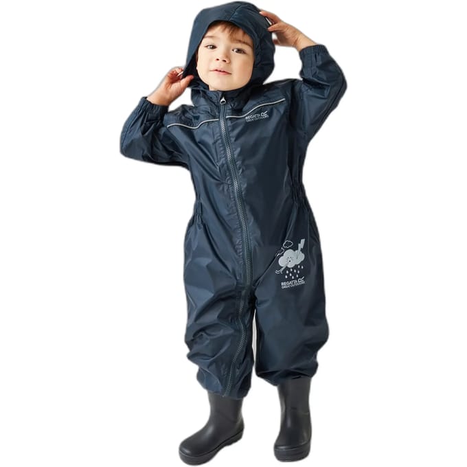 Het Regatta Puddle IV regenpak - kinderen - waterdicht - ademend - Blauw