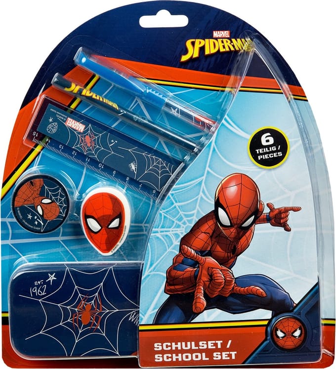 Spiderman schrijfwarenset - 6 delig