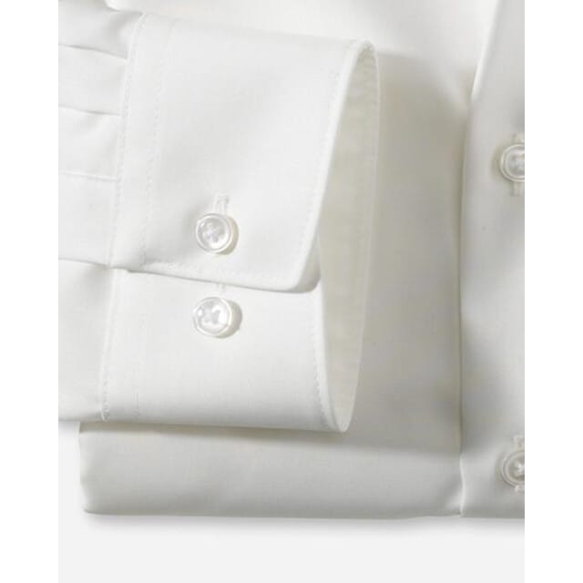 OLYMP Luxor comfort fit overhemd - creme - Strijkvrij - Boordmaat: 40