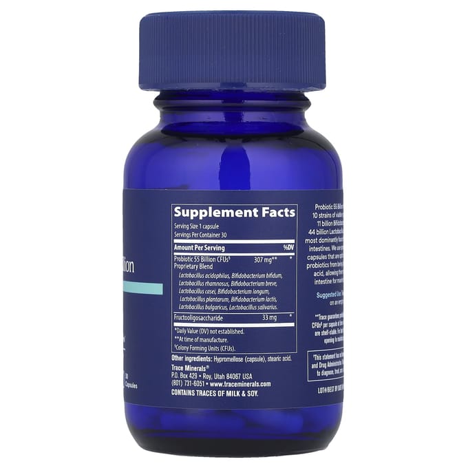 Trace, probiotica, 55 miljard, 30 capsules