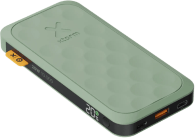 Xtorm Fuel Series 5 20W Powerbank 10.000 mAh - 2 x USB-C / 1 x USB-A - GRS Materiaal - Airport Proof - Groen - Noodpakket