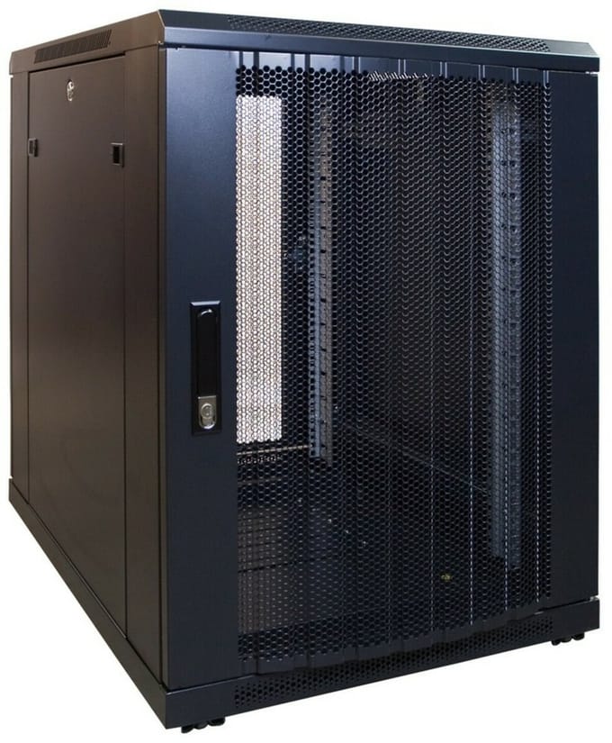 DSIT 15U mini serverkast met geperforeerde deur 600x600x860mm (BxDxH) - serverbehuizing - serverrack - 19 inch