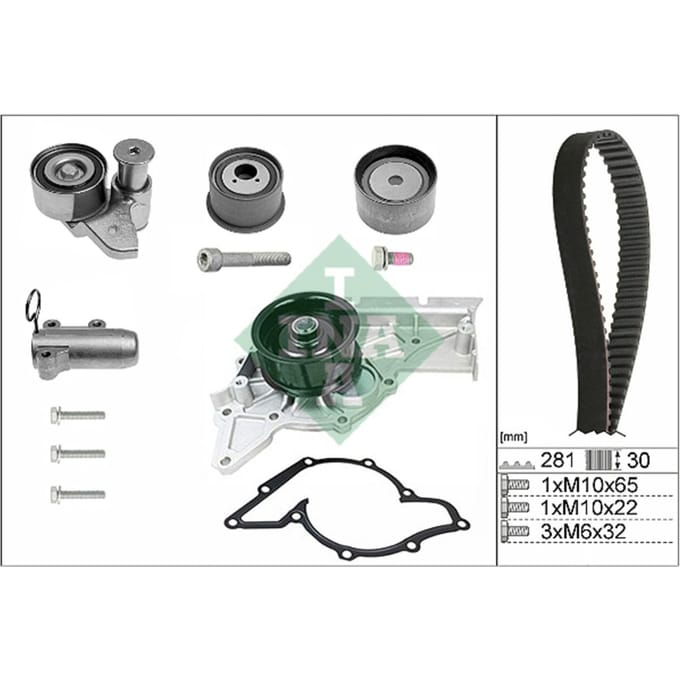 Schaeffler Ina Waterpomp + distributieriem set INA 530 0480 30