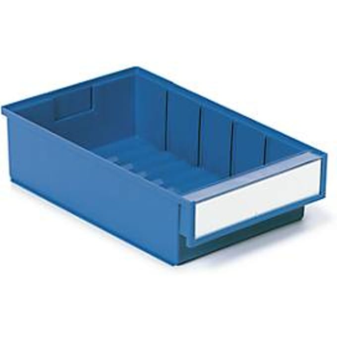 TRESTON magazijnlade 3020, B 186 x D 300 x H 82 mm, 3 l, blauw