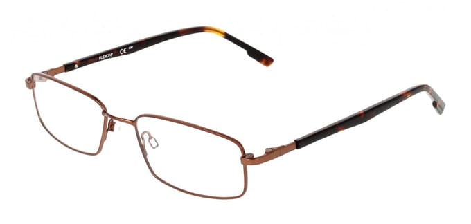 Flexon FLEXON H6087 Matte coffee 57/18/150 MAN Brilmonturen