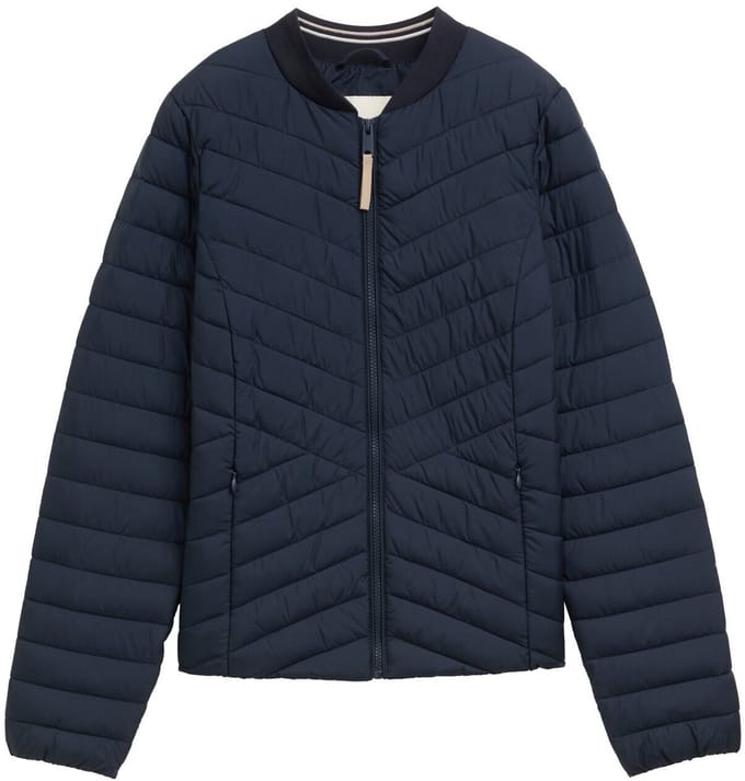 Tom Tailor - Gewatteerd jack met bomberkraag - Maat XS - sky captain blue