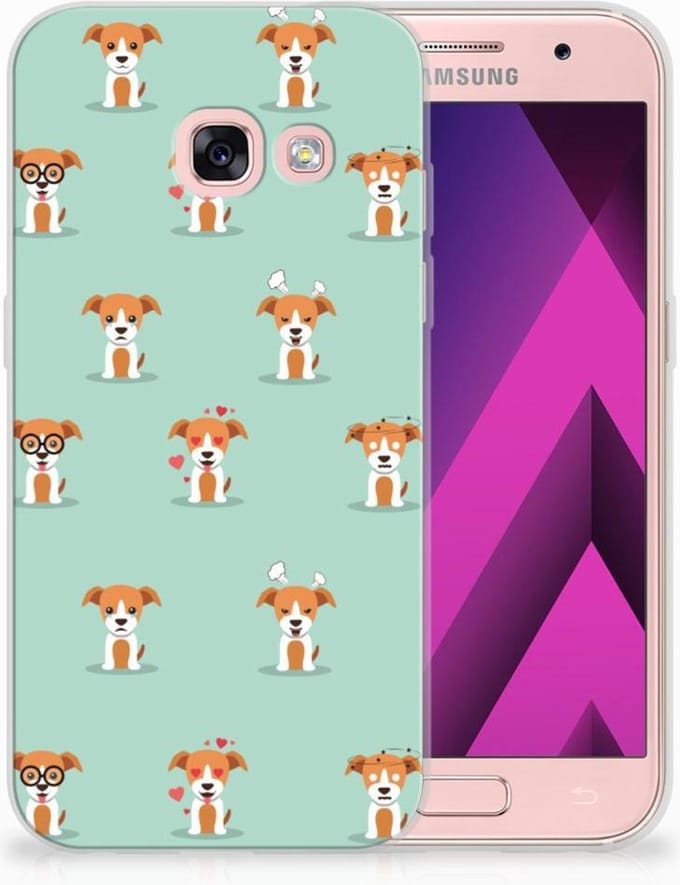 Samsung Galaxy A3 2017 TPU Hoesje Pups