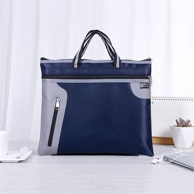 Sac de voyage pour documents commerciaux, fourre-tout multicouche A4, dossier de classement, mallette de réunion, sac à main avec fermeture éclair noir