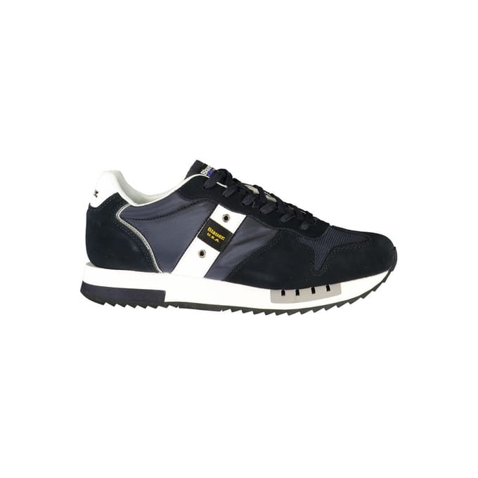 Blauer Blauw Polyurethaan Heren Sneaker