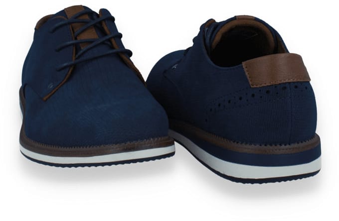 Sj Lifestyle Heren Veterschoen | Blauw | Maat: 42