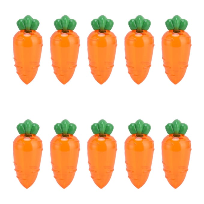10 STUKS Wortelvormige Snoepdoos Plastic Snoepkoker Container voor Bruiloftsbedankje FeestcadeauTransparant orange