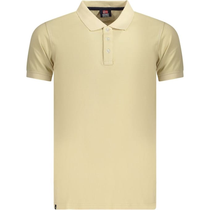 Noorwegen 1963 Beige Katoenen Heren Poloshirt