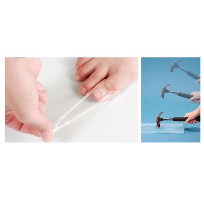 2 STUKS Ingegroeide Teennagel Correctie Tool Teenkapje Teennagel Beschermer Grote Teen Mouwen Dik Paronychia wit
