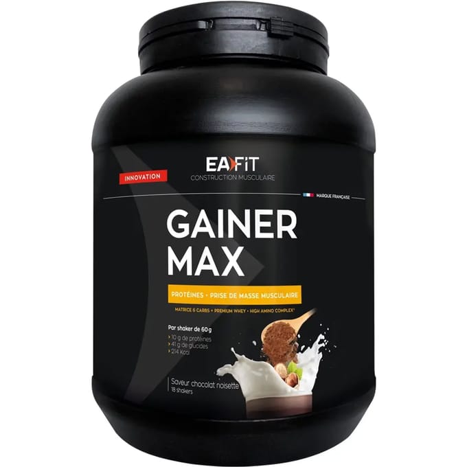 Gainer Max Chocolade Hazelnoot EA Fit 1,1kg
