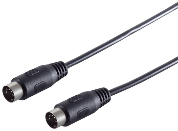 S-Impuls DIN 5-pins audiokabel / zwart - 2 meter