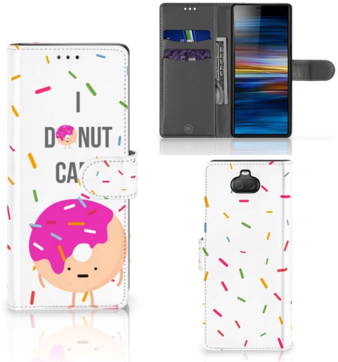 Sony Xperia 10 Book Cover Donut Roze