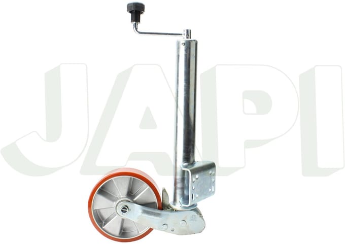 Neuswiel automatisch opklapbaar rond 60 mm – PU wiel 200×60 – 250 kg