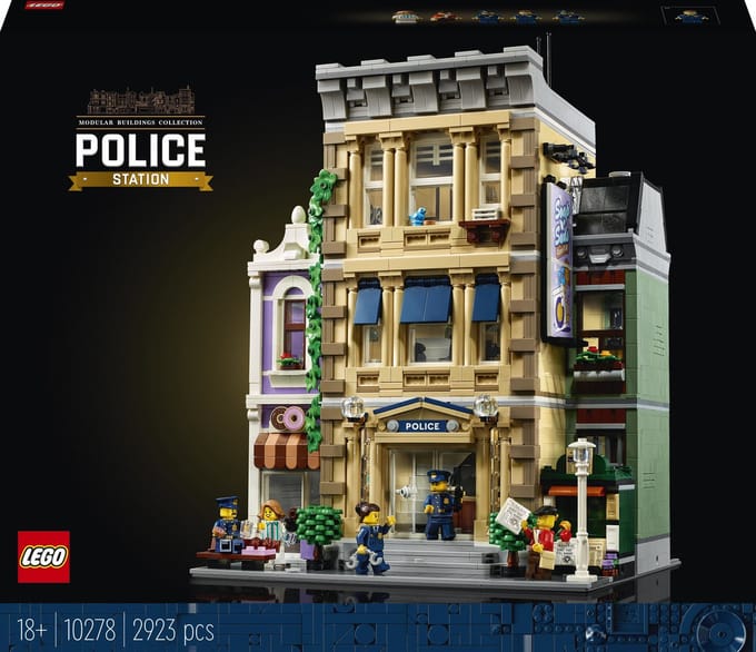 LEGO® Politiebureau 10278 modelbouwset; een meeslepend project, creatief cadeau en verzamelobject voor echte detectives en LEGO bouwers (2923 onderdelen)
