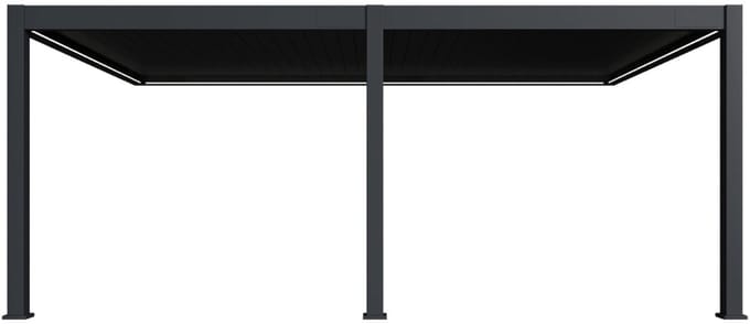 Orion Premium overkapping - E-LED - Muurbevestiging - 400x600 cm - Antraciet