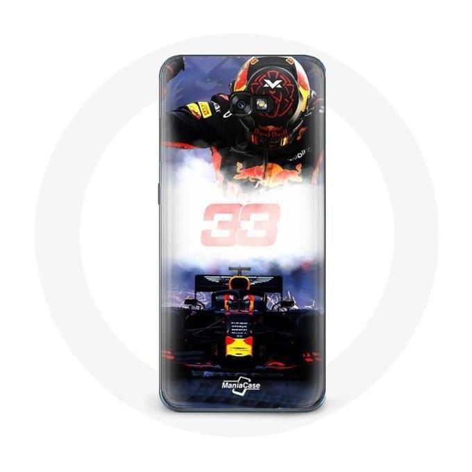 Case voor Samsung Galaxy A3 2017 Formule 1 Max Verstappen F1 Driver Zwart Rood en Geel